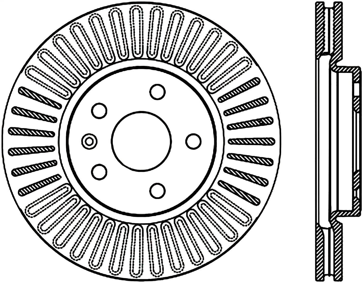 Sport StopTech 128.62120L Cross Drilled Brake Rotor (Front Left), 1 Pack