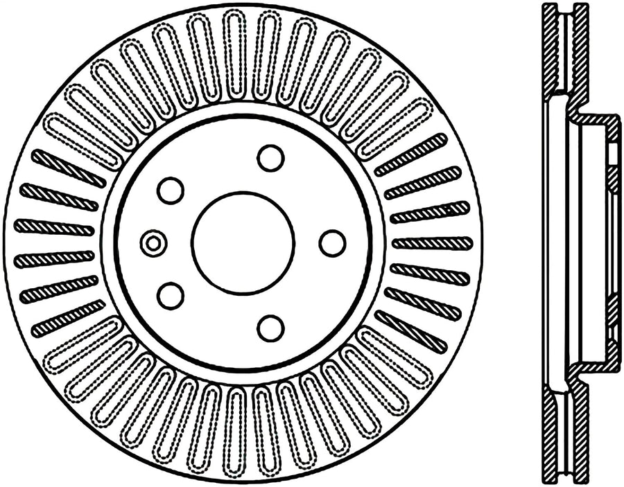 Sport StopTech 128.62120L Cross Drilled Brake Rotor (Front Left), 1 Pack