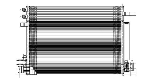Cadillac ATS TYC 4224 Replacement A/C Condenser