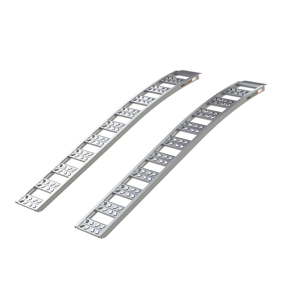 90” Yutrax® Arched Ramps, High-Strength Extruded Aluminum, 1500 lb. Load Capacity, Arched Design, ATV/Golf Cart/Riding Lawn Mower Loading, Pair, YR500
