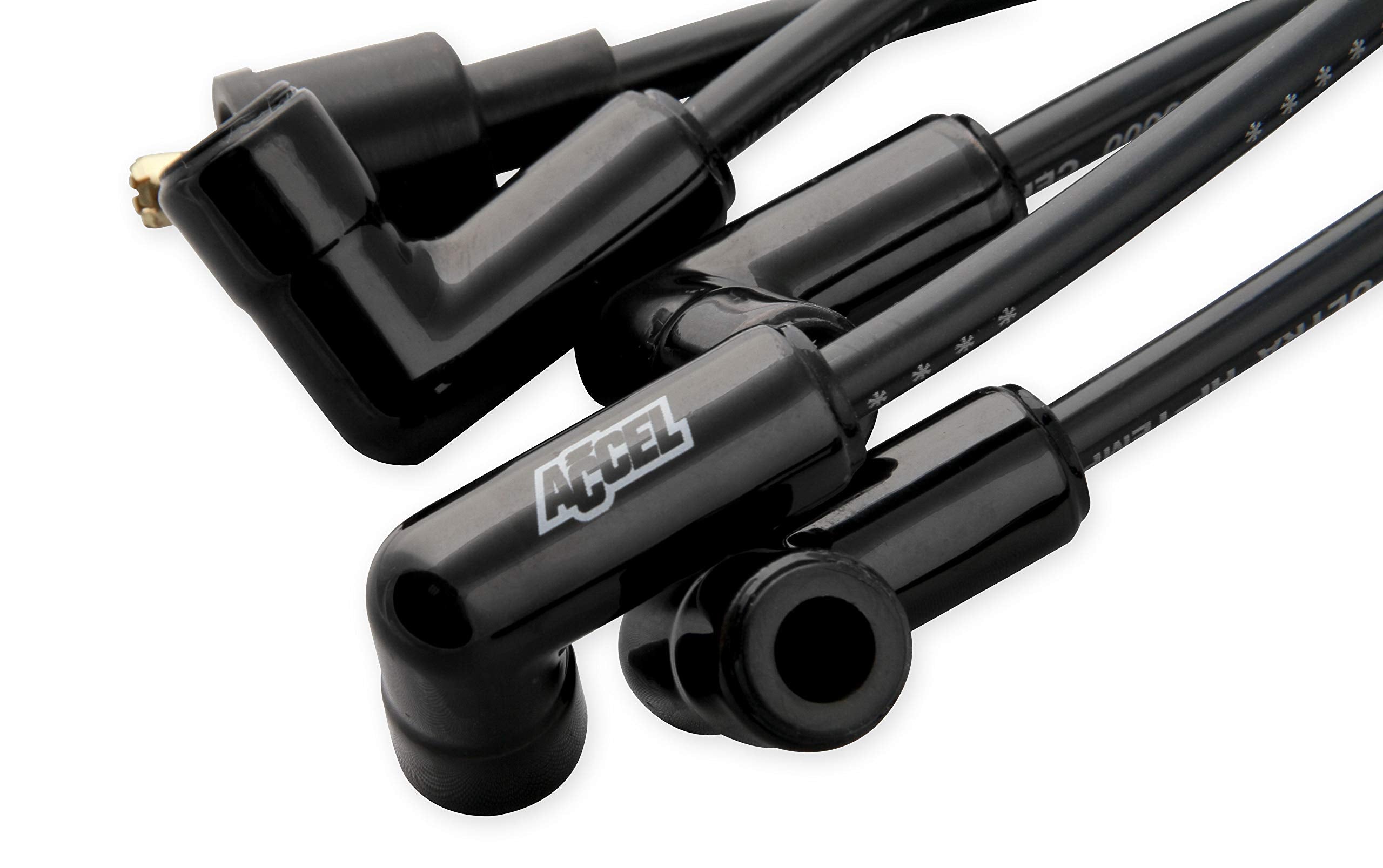 9001CK ACCEL Extreme 9000 Spark Plug Wire Set - Universal - 90 Degree Black Ceramic Boots