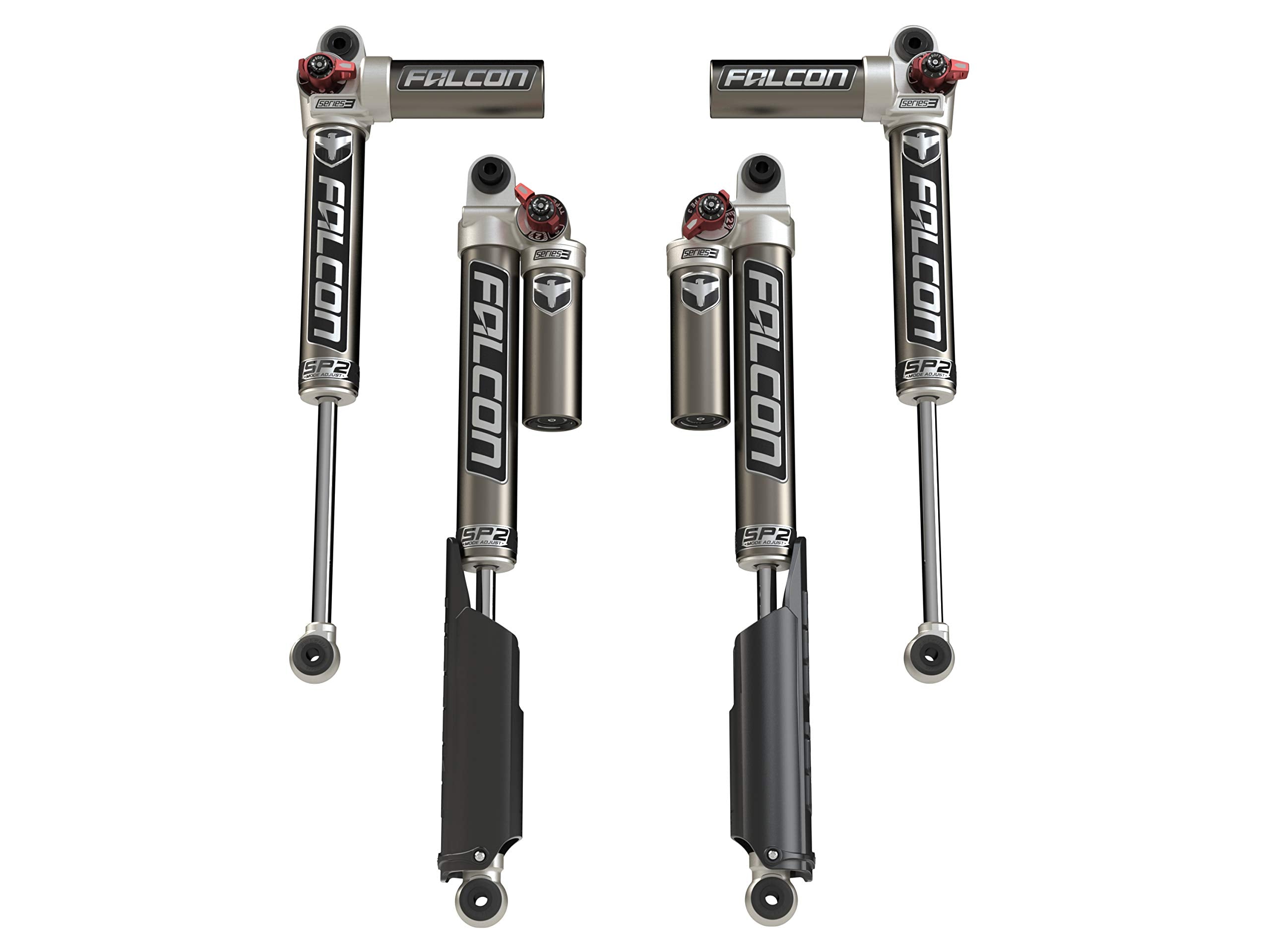 2-Door JL Falcon SP2 3.3 Fast Adjust Piggyback Shocks (0-1.5” Lift)