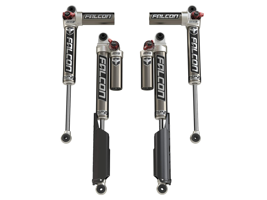 2-Door JL Falcon SP2 3.3 Fast Adjust Piggyback Shocks (0-1.5” Lift)