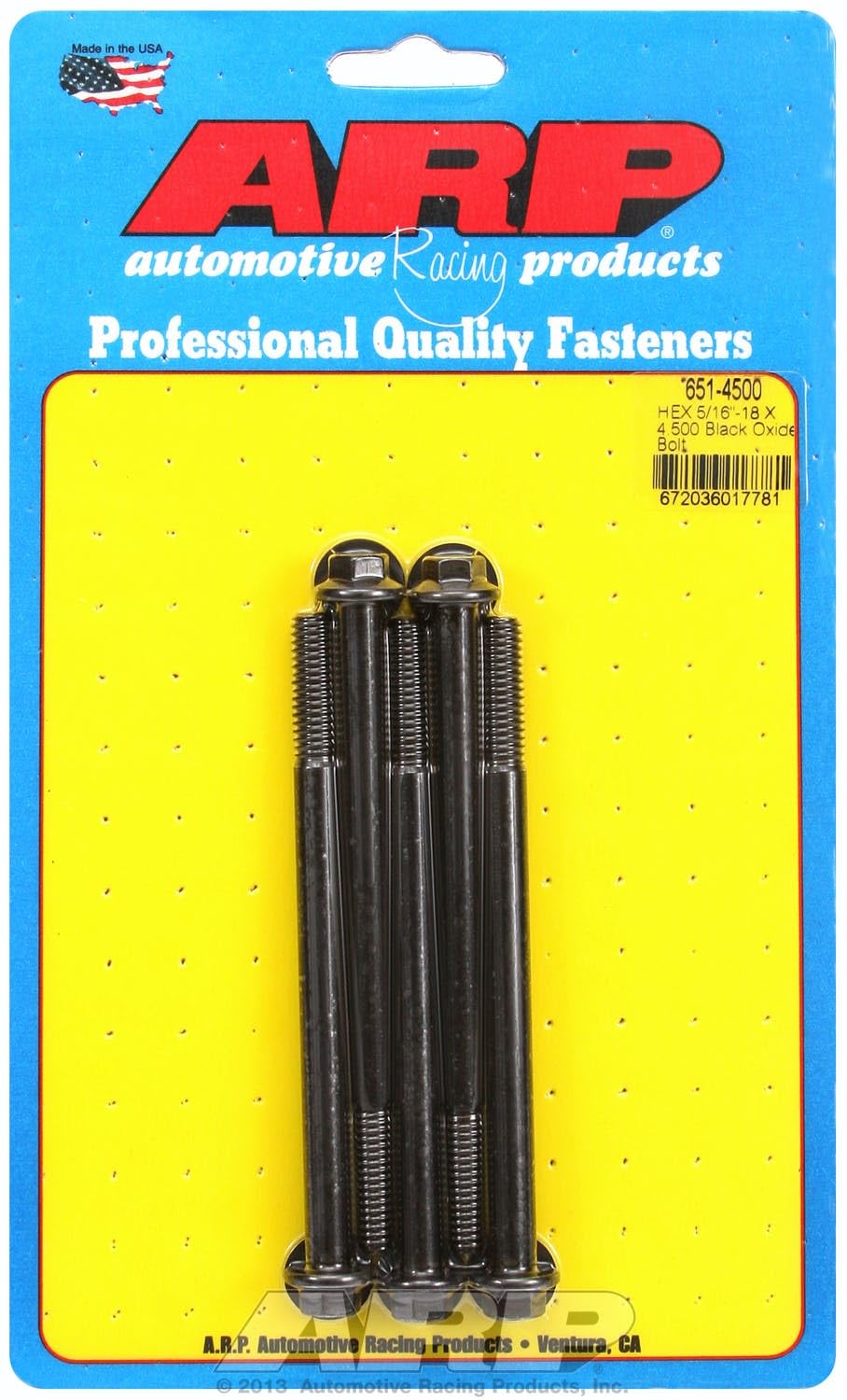 Hex ARP (651-4500) Oxide Bolt, Black