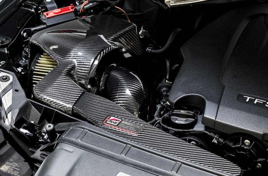 AWE AirGate Carbon Fiber Intake for Audi B9 A4/A5 2.0T With Lid