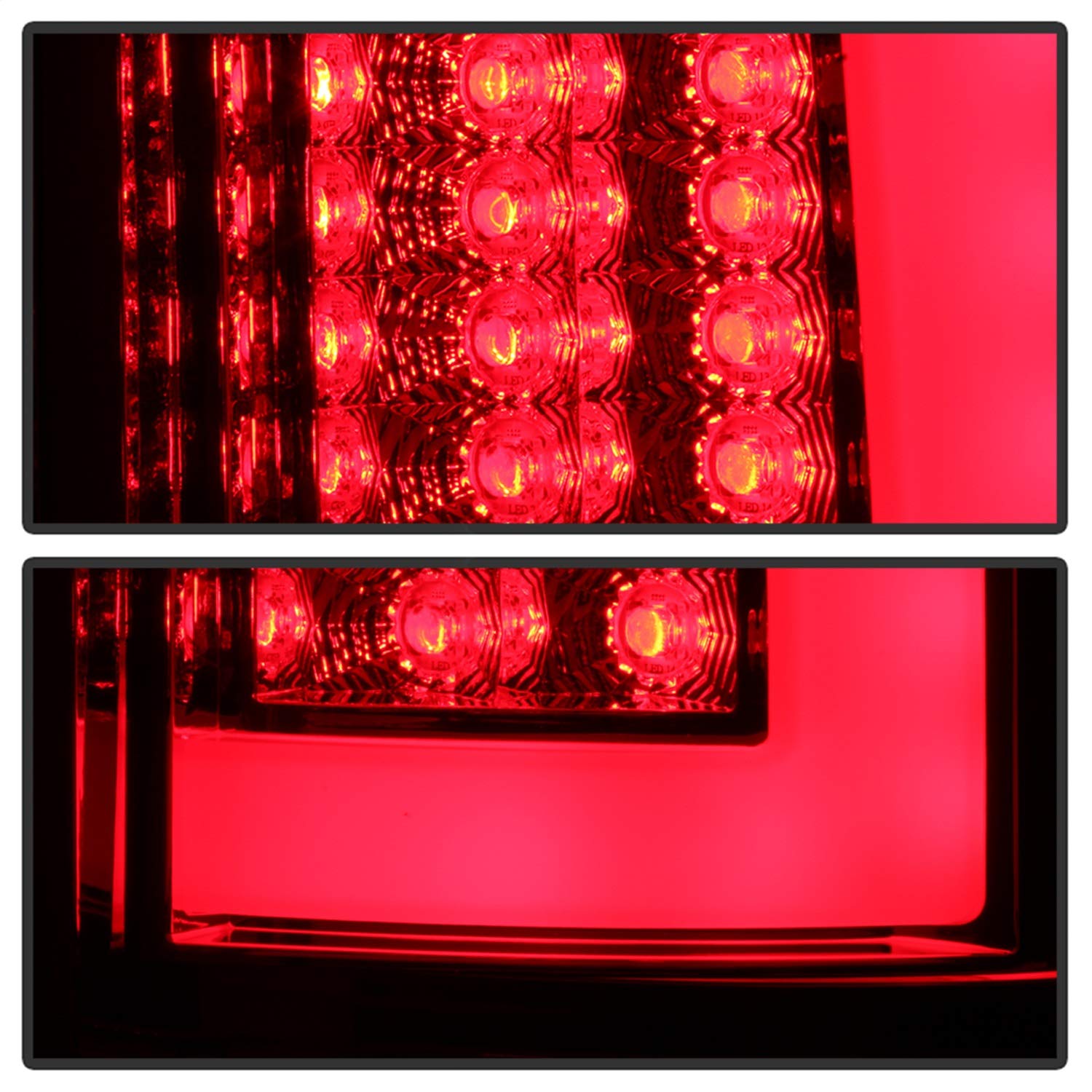 Spyder Auto 5084132 Spyder Dodge Ram 02-06 1500 / Ram 2500/3500 03-06 Version 3 Light Bar LED Tail Light - Red Clear