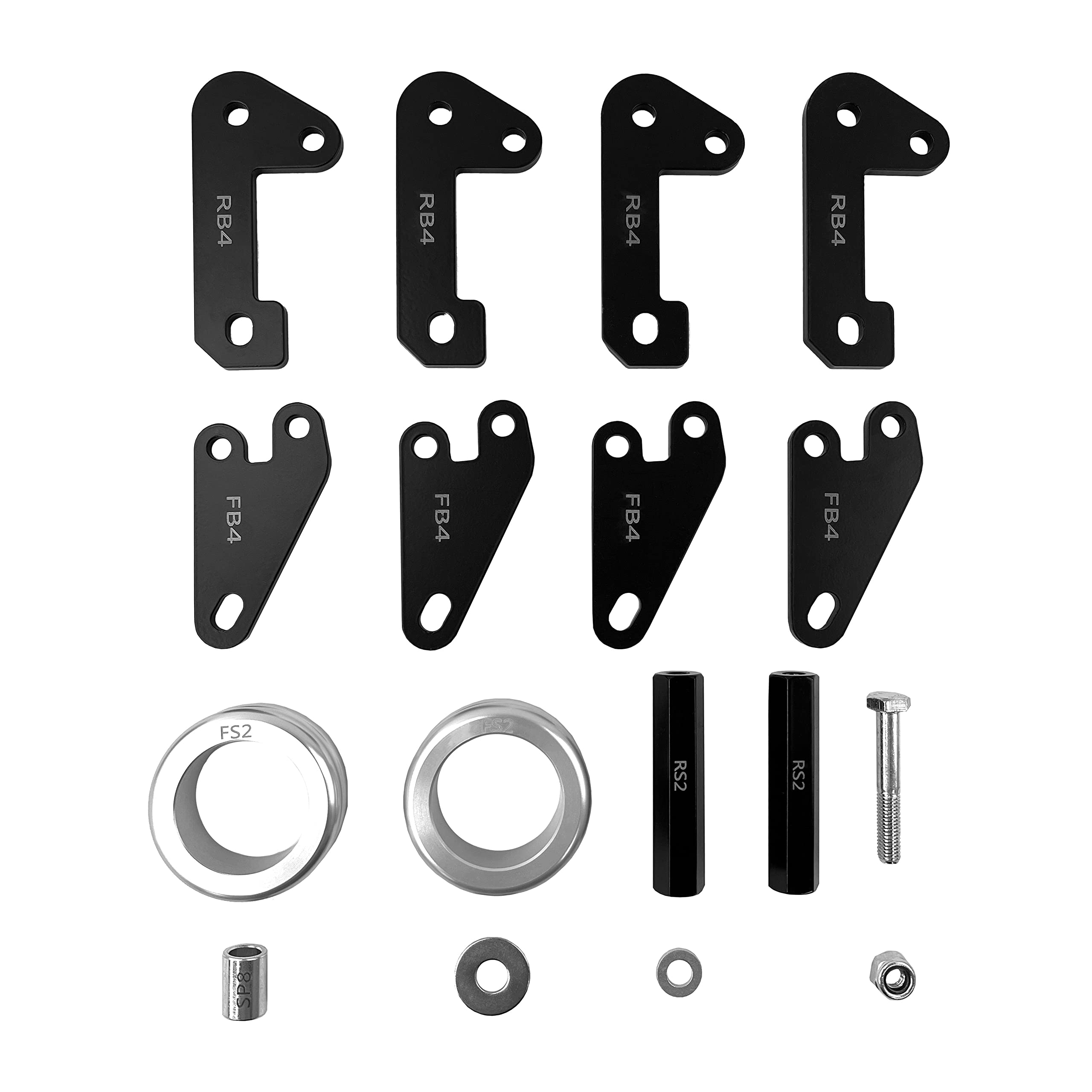3 Inch Demon Powersports Bracket Lift Kit (2018-22) Polaris Ranger 1000, Increases Ground Clearance & Larger Space Between Tires & Fenders to Be Mounted, Powder Coated for Protection, Easy to Install