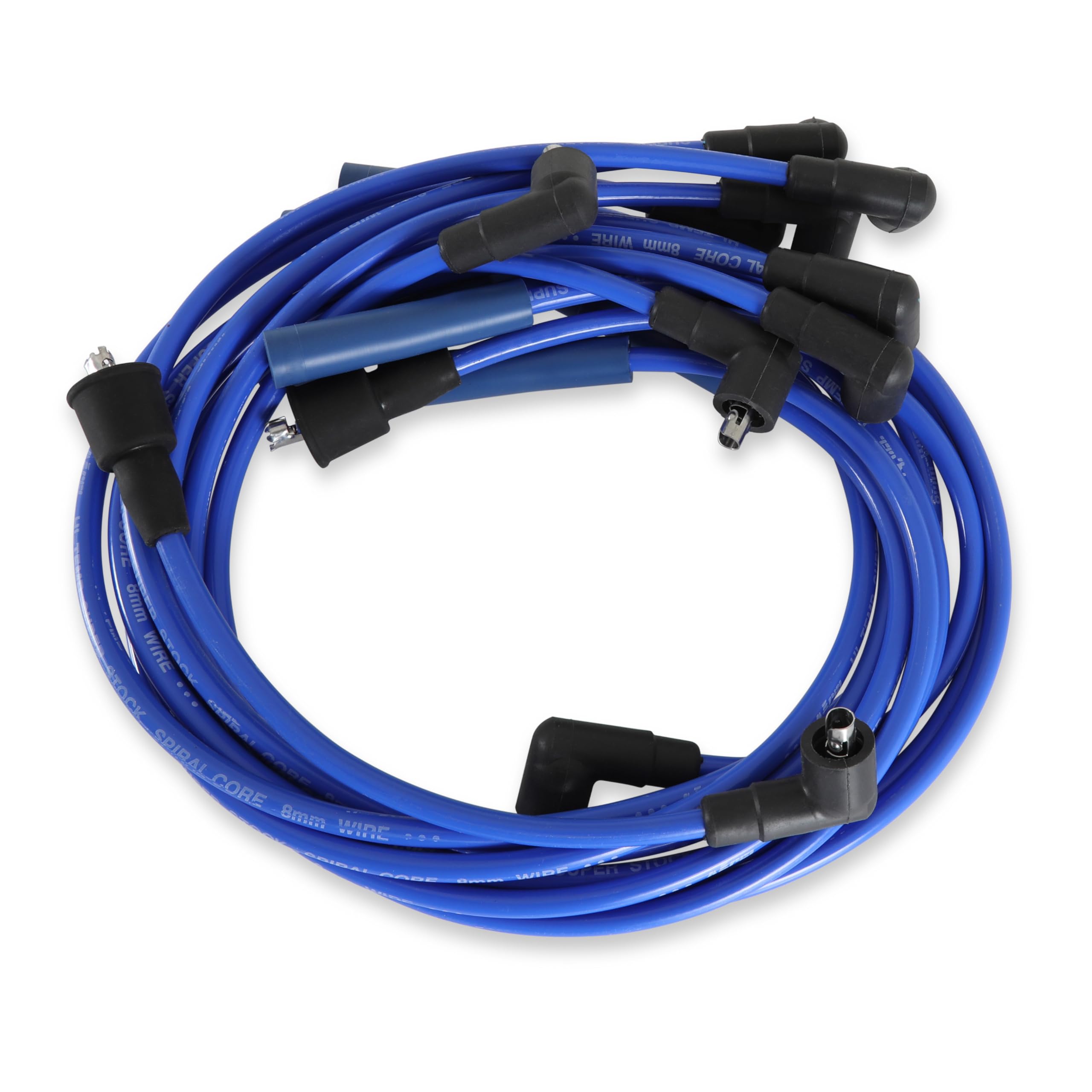 8mm ACCEL Super Stock Spiral Custom Spark Plug Wire Set Blue 5046B