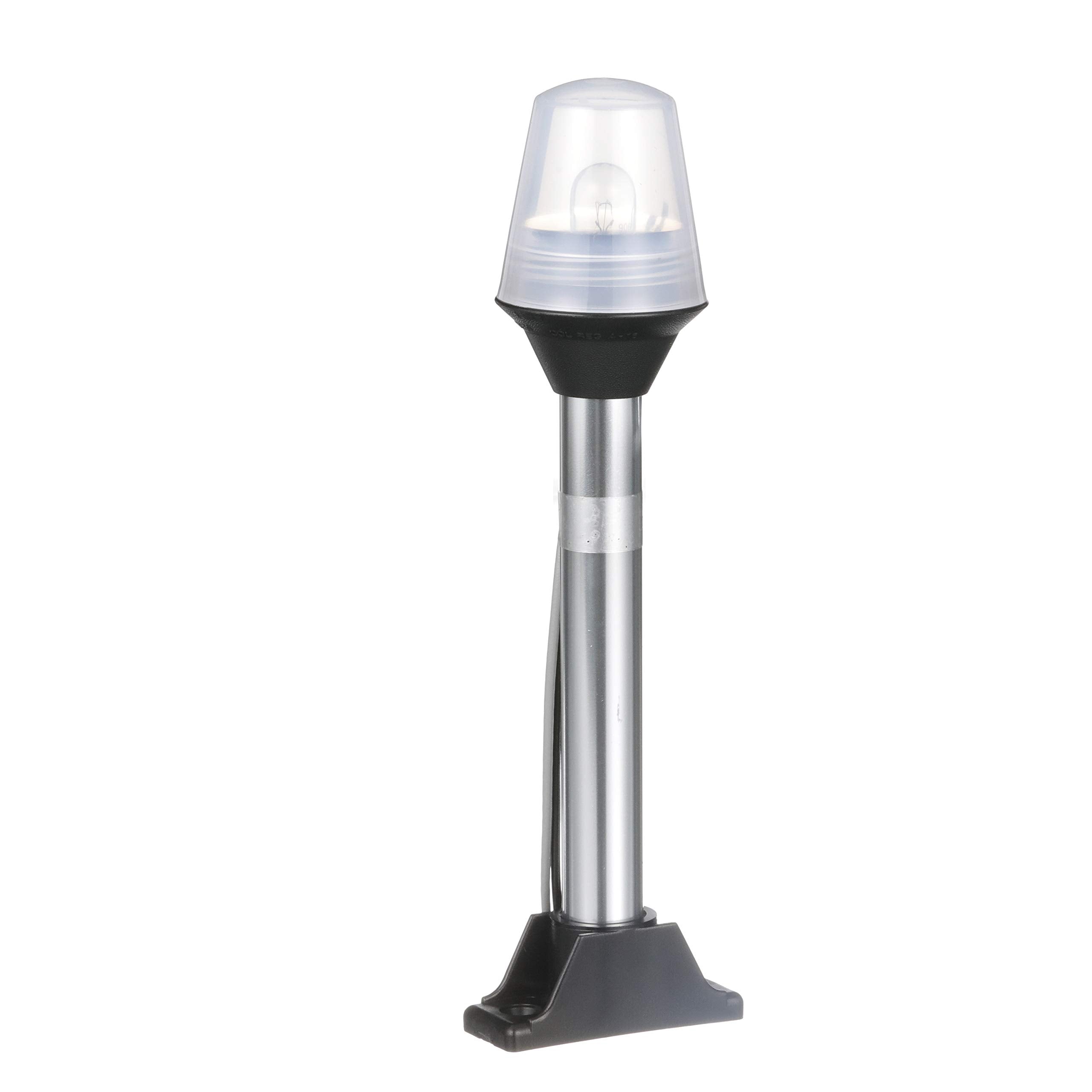 5122-08-7 Attwood All-Round Fixed Base Navigation Light, Black Base, 8-Inch