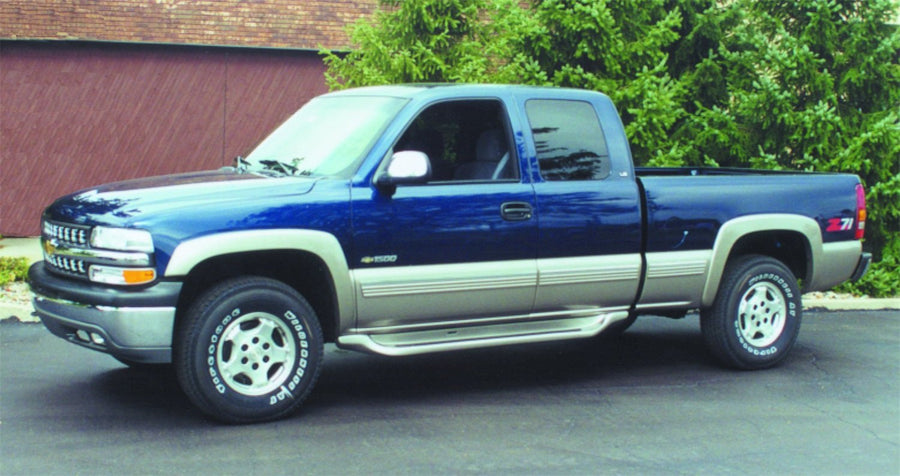 Owens Products Glastep 2112 Custom Molded Fiberglass Gray Running Boards 07 Classic 99-06 Extended Cab Fiberglass Gray, 1 Pack