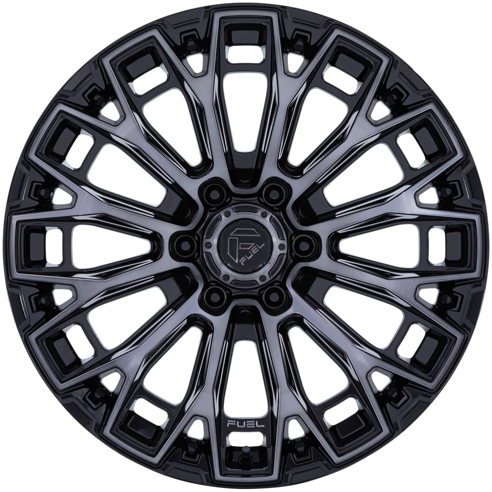 FC882 TRAX FUEL OFF-ROAD 17X9 6X5.5 5.79 20mm GLOSS BLACK MACHINED FACE DARK TINTED CLEAR - FC882BT17906820