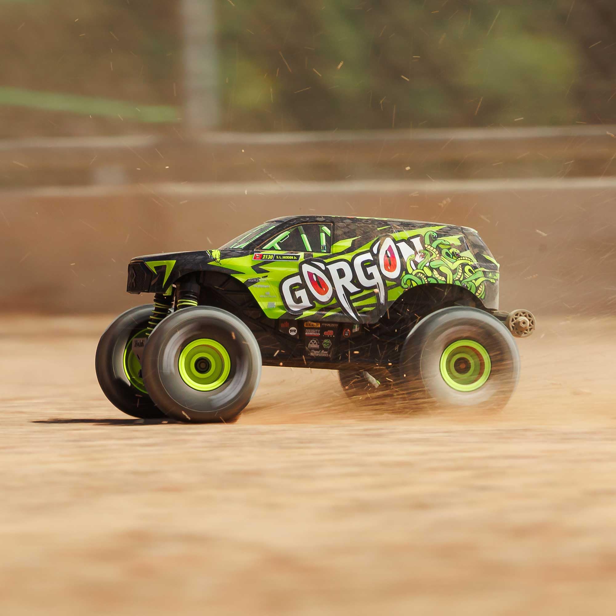 ARRMA 1/16 Gorgon GROM RC Truck 4X4 RTR Brushed Monster Truck (Battery & Charger Included), Yellow, ARA2130T1