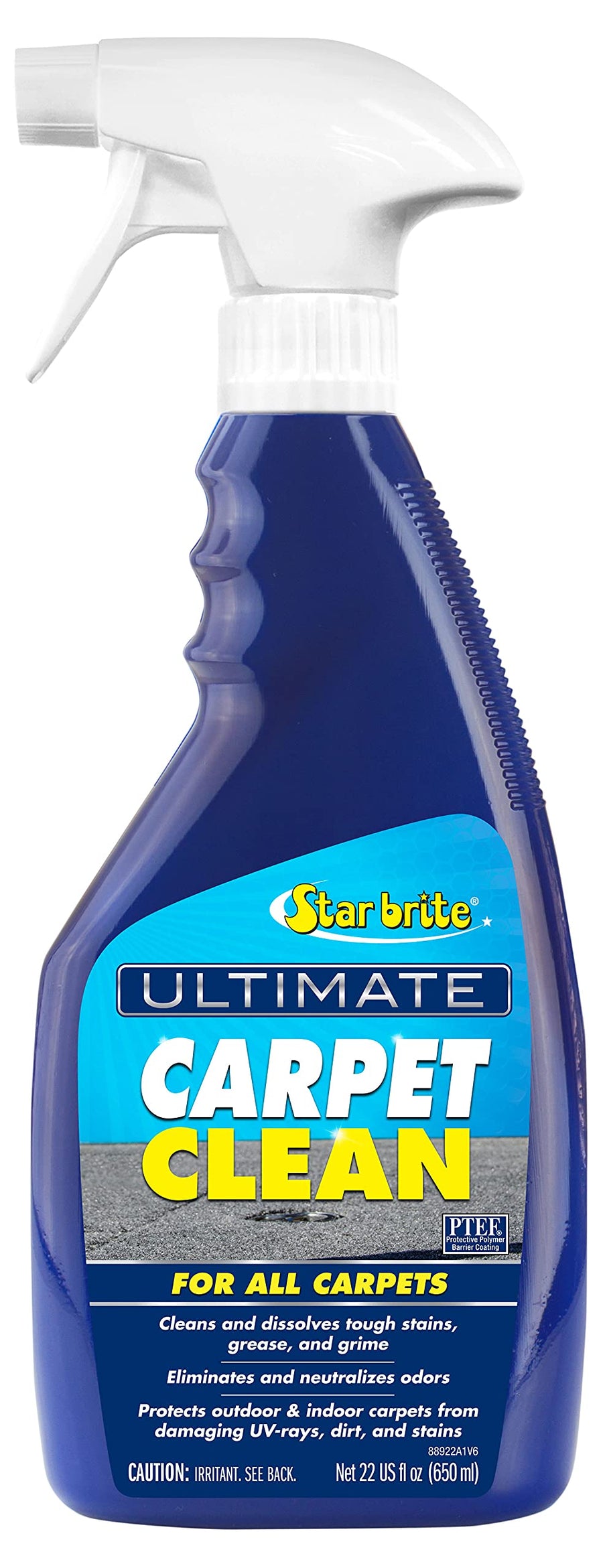 Ultimate STAR BRITE Carpet Clean Spray - High-Performance Marine Cleaner for Boats, Bass Boats - Removes Tough Stains & Odors - Easy to Use - Ideal for Car, Home, and RV (088922P)