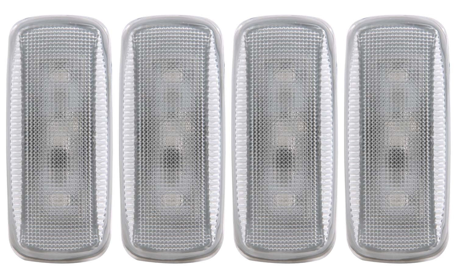 Red/Clear/Amber LED Fender Light AnzoUSA for Dodge RAM