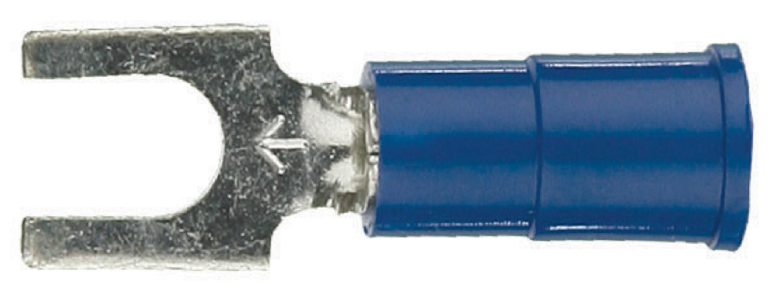 3M Spade Terminal Connector Vinyl #8 16/14 Gauge - 100 Pack (Blue)