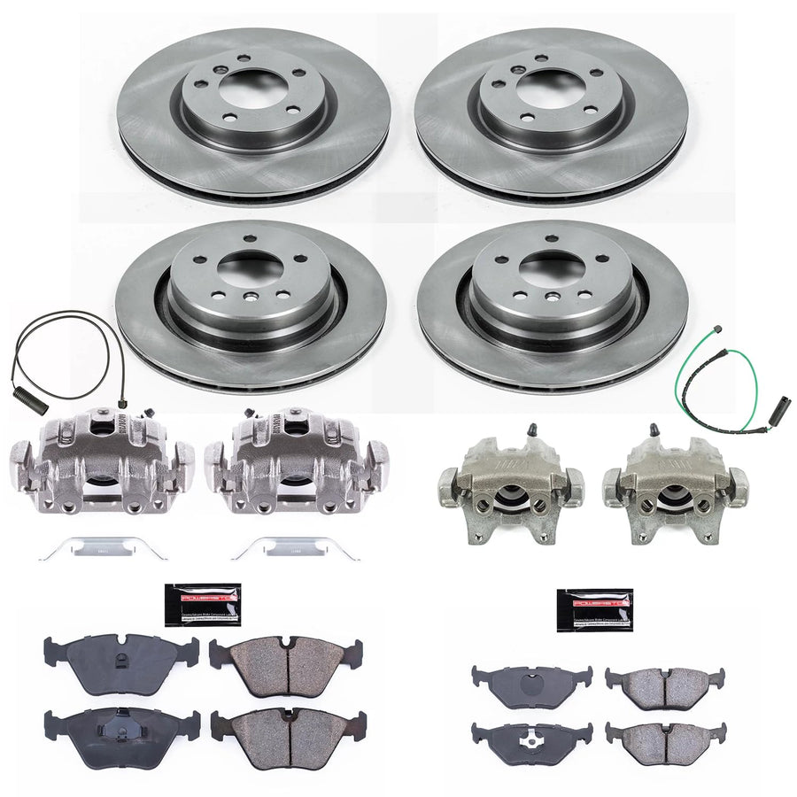 Power Stop KCOE4229 Stock Replacement Front and Rear Brake Kit (with Calipers) For BMW M3 1995-1999 [Model Specific]