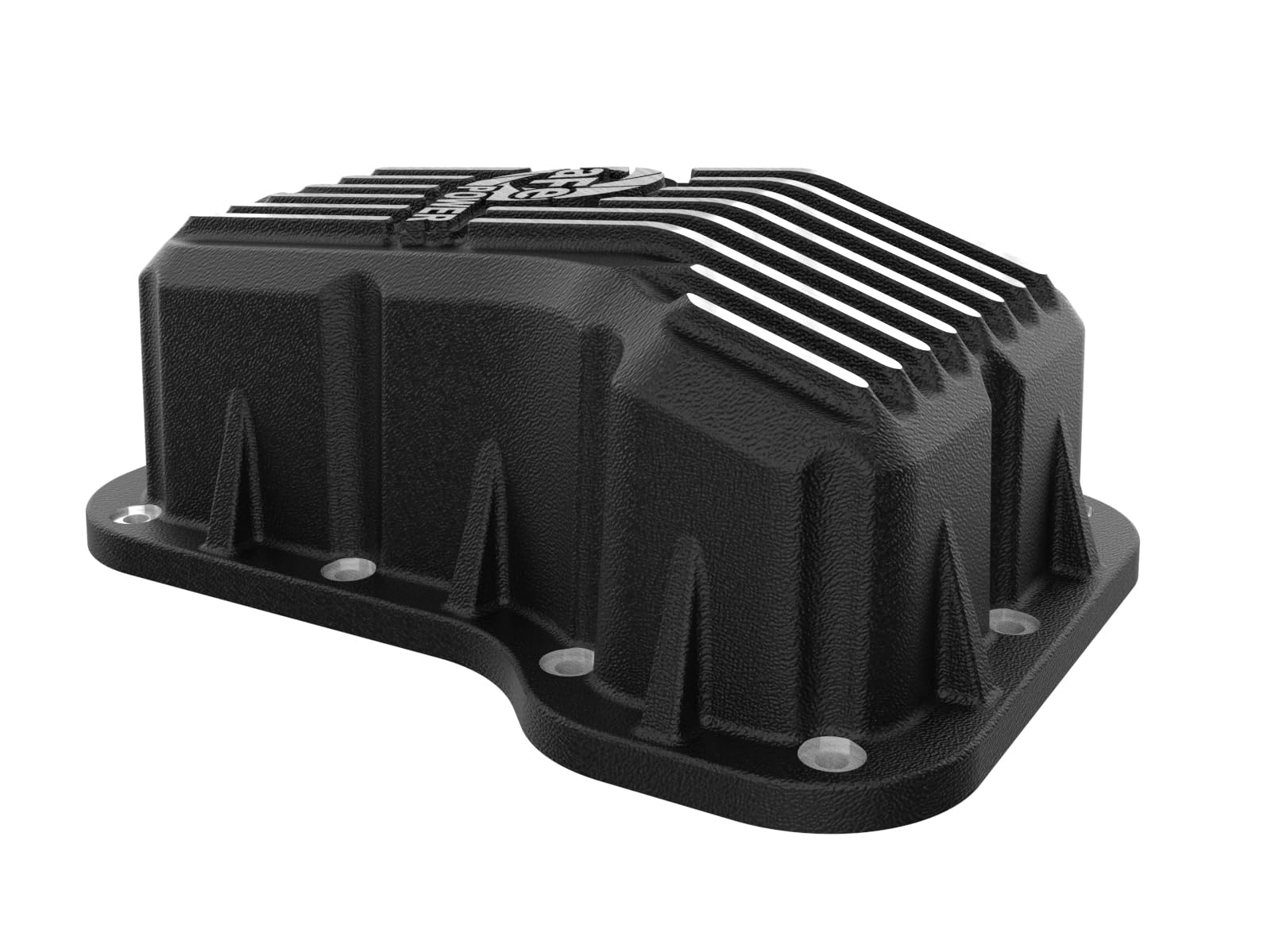 aFe Power Transmission Pan Pro Series Black w/Machined Fins Fit Jeep Wrangler (JL) 18-25 L4-2.0L (t) 46-71400B