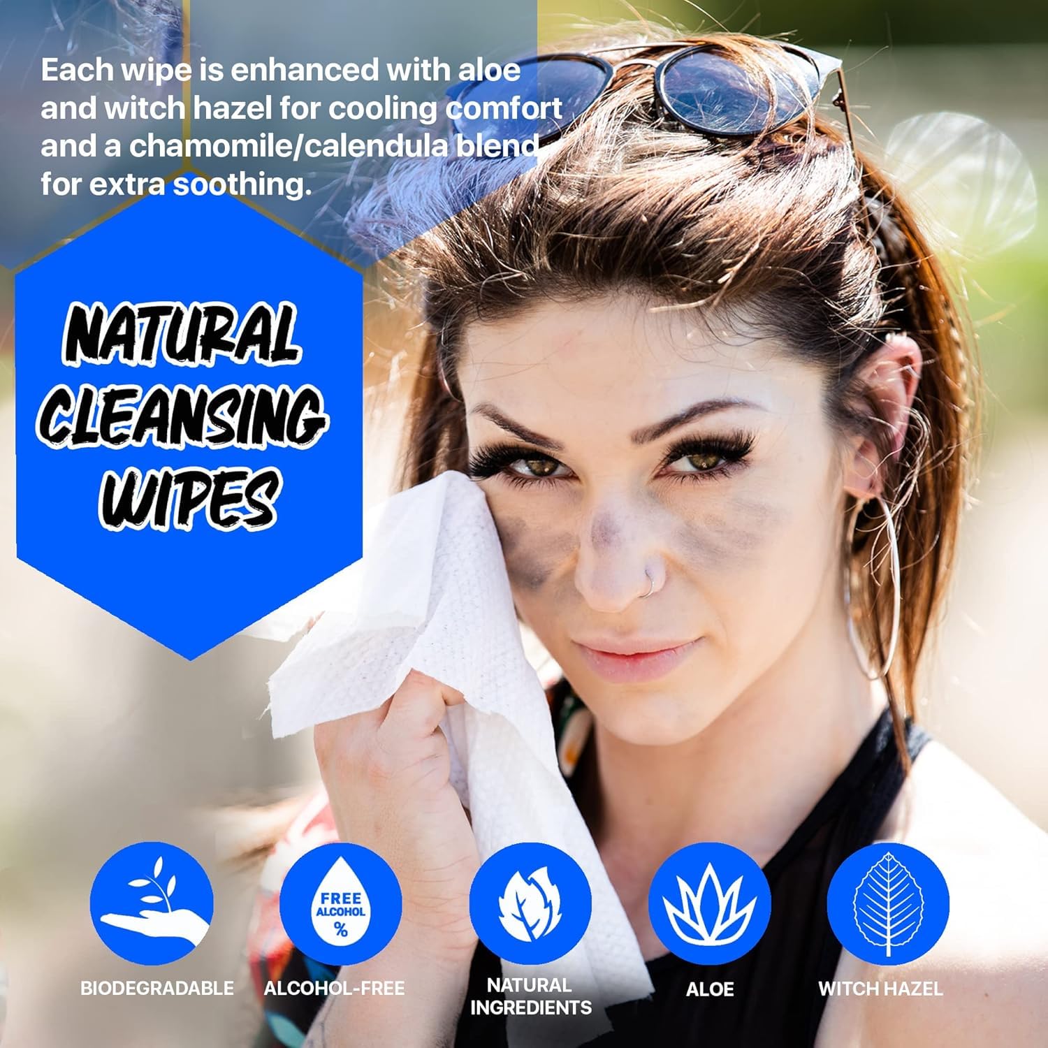 Klean Freak Body Wipes - Wipe Away Sweat and Odor for Face and Body, No Water, Large Textured, Travel, Gym, Camping and More, 120 Cnt Jug (Coconut)
