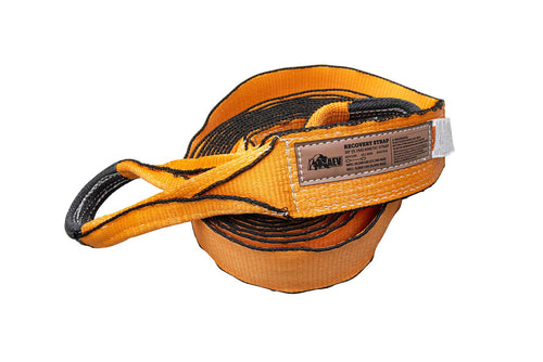 Full-Size AEV Kinetic Recovery Strap 4" x 30' Minimum Breaking Strength:39,200 LBS