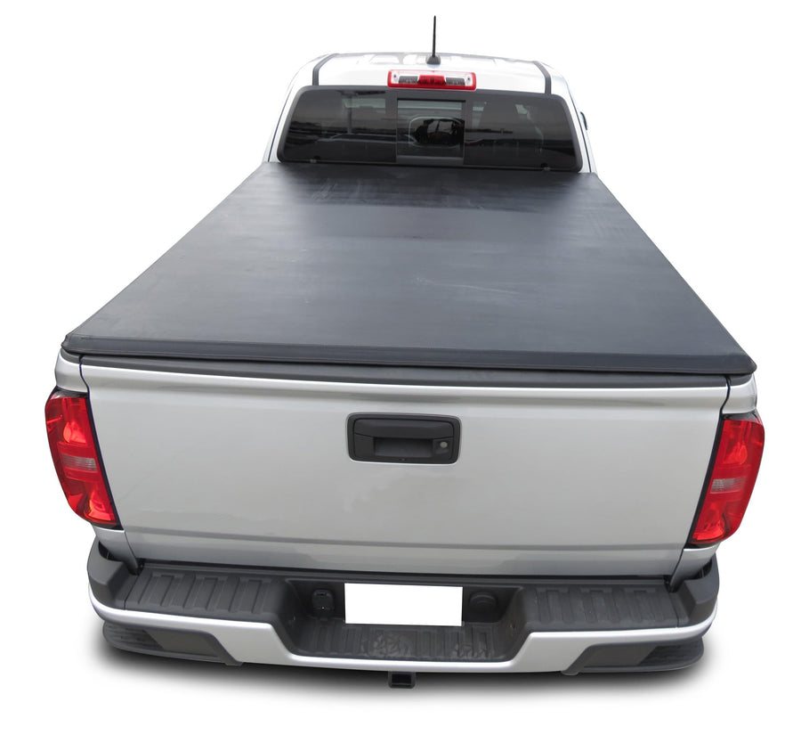 Premier Black Horse Soft Trifold Truck Bed Tonneau Cover Compatible with 2015-2024 GMC Canyon|2015-2024 Chevrolet Colorado 6.2ft Bed-PRS-GM32