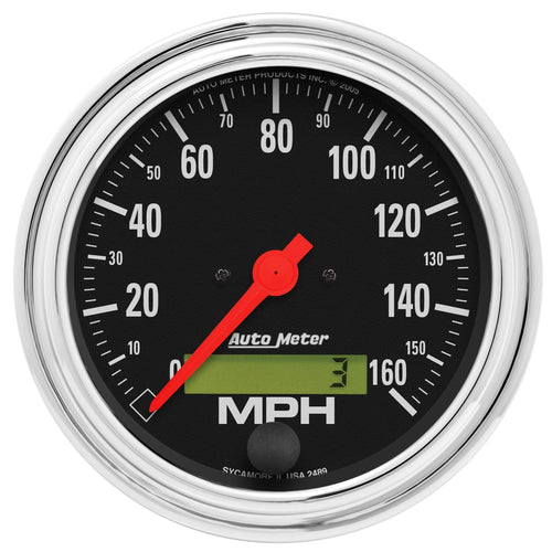 AUTO METER Traditional Chrome Electric 2489 Programmable Speedometer,3.375 in.