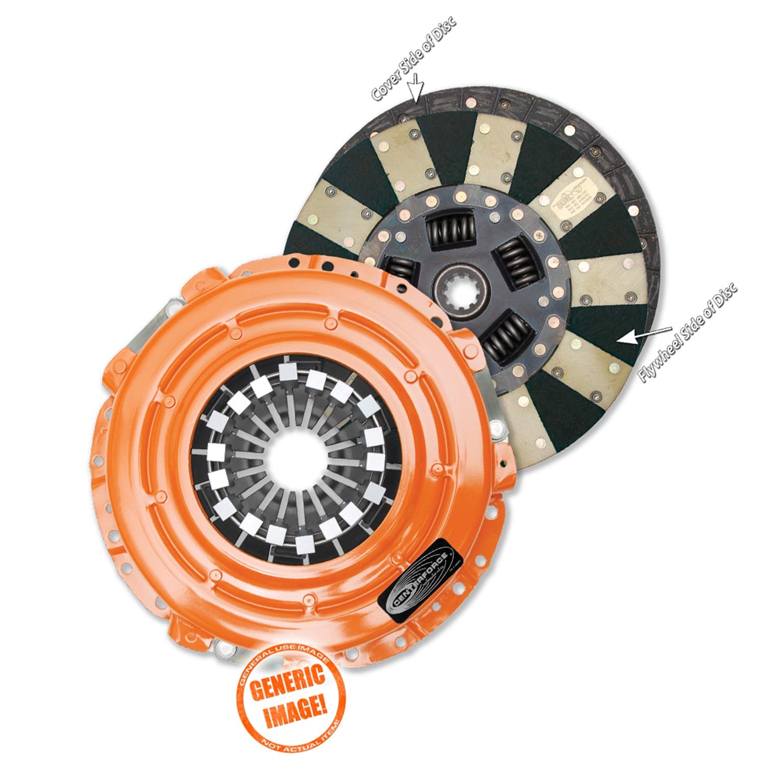 High Performance Clutch Pressure Plate and Disc Set, Centerforce Dual Friction ® 532 ft/lbs Capacity