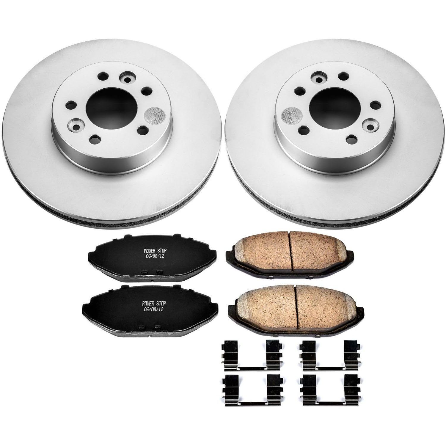Power Stop Front Z17 Evolution Geomet Coated Brake Kit For Ford Crown Victoria 1998-2002, Lincoln Town Car 1998-2002, Mercury Grand Marquis 1998-2002 [Model Specific]