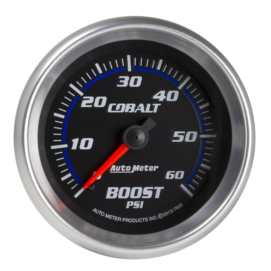Cobalt Auto Meter 7905 2-5/8" Mechanical Boost Gauge (0-60 PSI, 66.7mm)