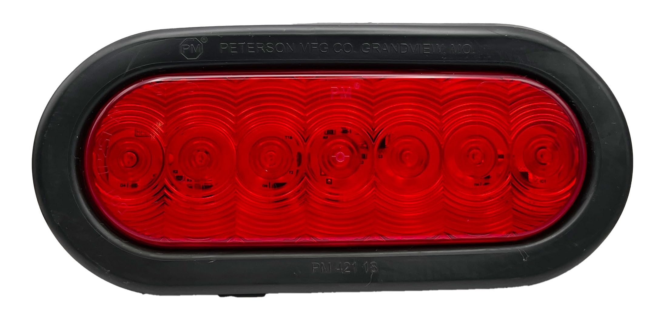 Oval Tail Light RV Designer L980, LED Stop/Turn/Tail, Grommet-Mount Kit, 6.5″X2.25″