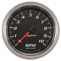 Tachometer, AutoMeter Gauge, 3 3/8", 10K RPM, Black, Pro-Cycle (19698)