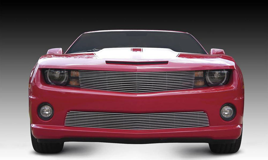 Horizontal T-Rex 21027 Aluminum Polished Finish Billet Grille Overlay for Chevrolet Camaro