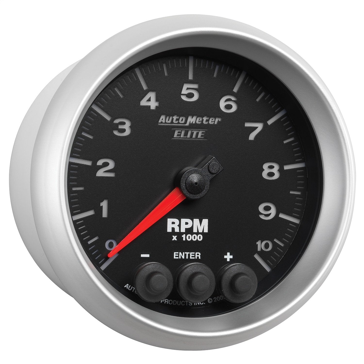 Auto Meter Elite Series 3-3/8" 0-10000 RPM In-Dash Street Progressive Shift Light Tach Tachometer 5697