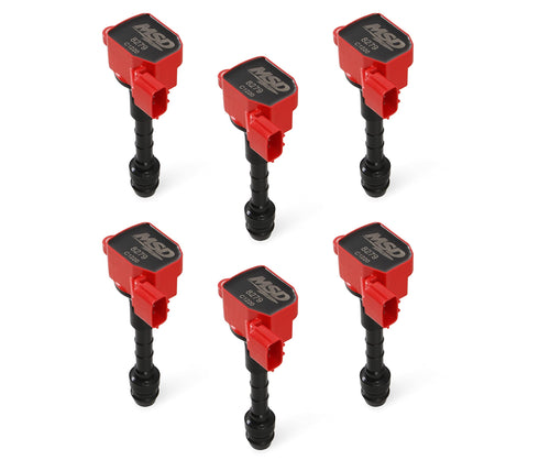 Blaster Series MSD 82796 Ignition Coils Red 6-Pack