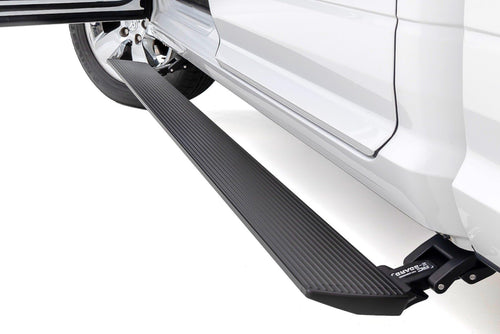 Rough Country Power Running Boards with LED Step Lights for 1500 Ram, Quad Cab (2009-2018) - Dual Motor Electric Powerstep Board & Retractable Truck Steps