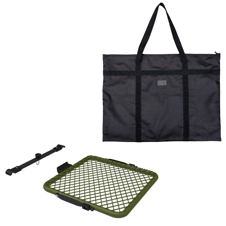 3D MAXpider Tire Step (6127A-AG) Table Extension Kit - Includes Extension Table, Trunk Connector, Carry Bag, for Additional Space, Extra Convenience, Camping - Army Green (NO TIRE Step)
