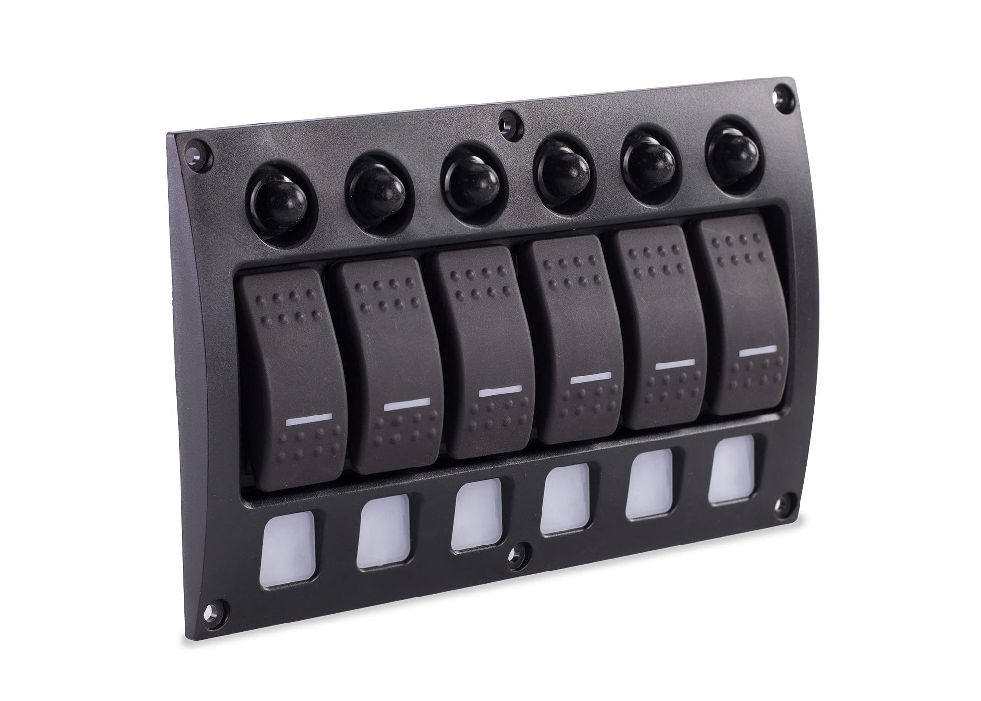 Sierra Switch Panel, SP21010 Weather Resistant 6P Contura Rocker w/Circuit Breaker