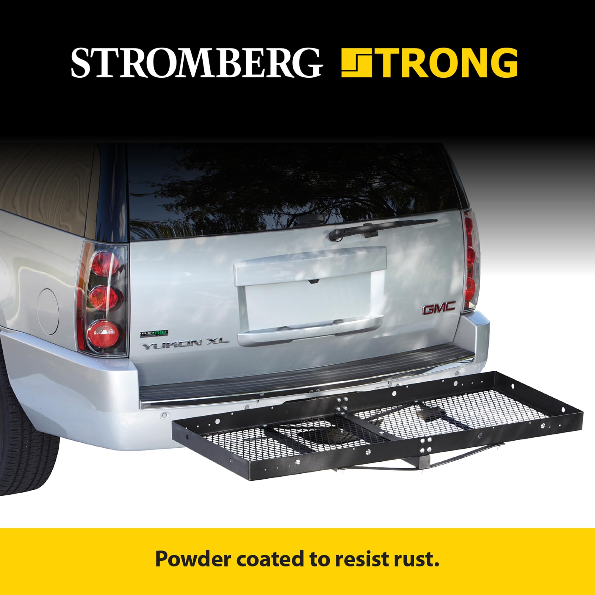 Cargo Carrier Stromberg Carlson CC-100 - 23" x 60" RV Cargo Caddy - Trailer Caddy for RVs and Campers - Hitch Cargo Carrier Fits 2" Receiver - Supports Up to 500lbs of Cargo