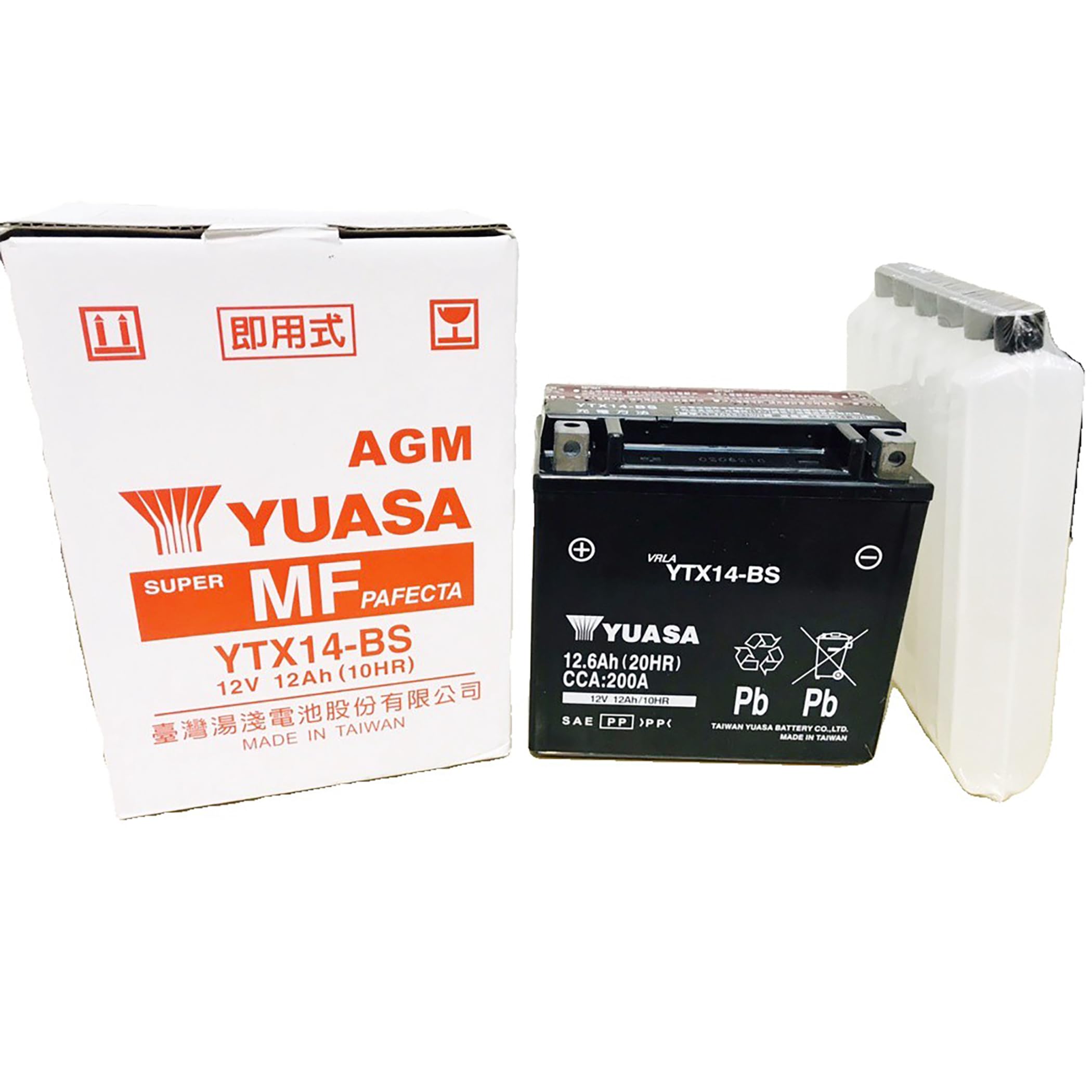 YTX14-BS YUASA Battery for Honda FL 400 R PILOT 1989-90