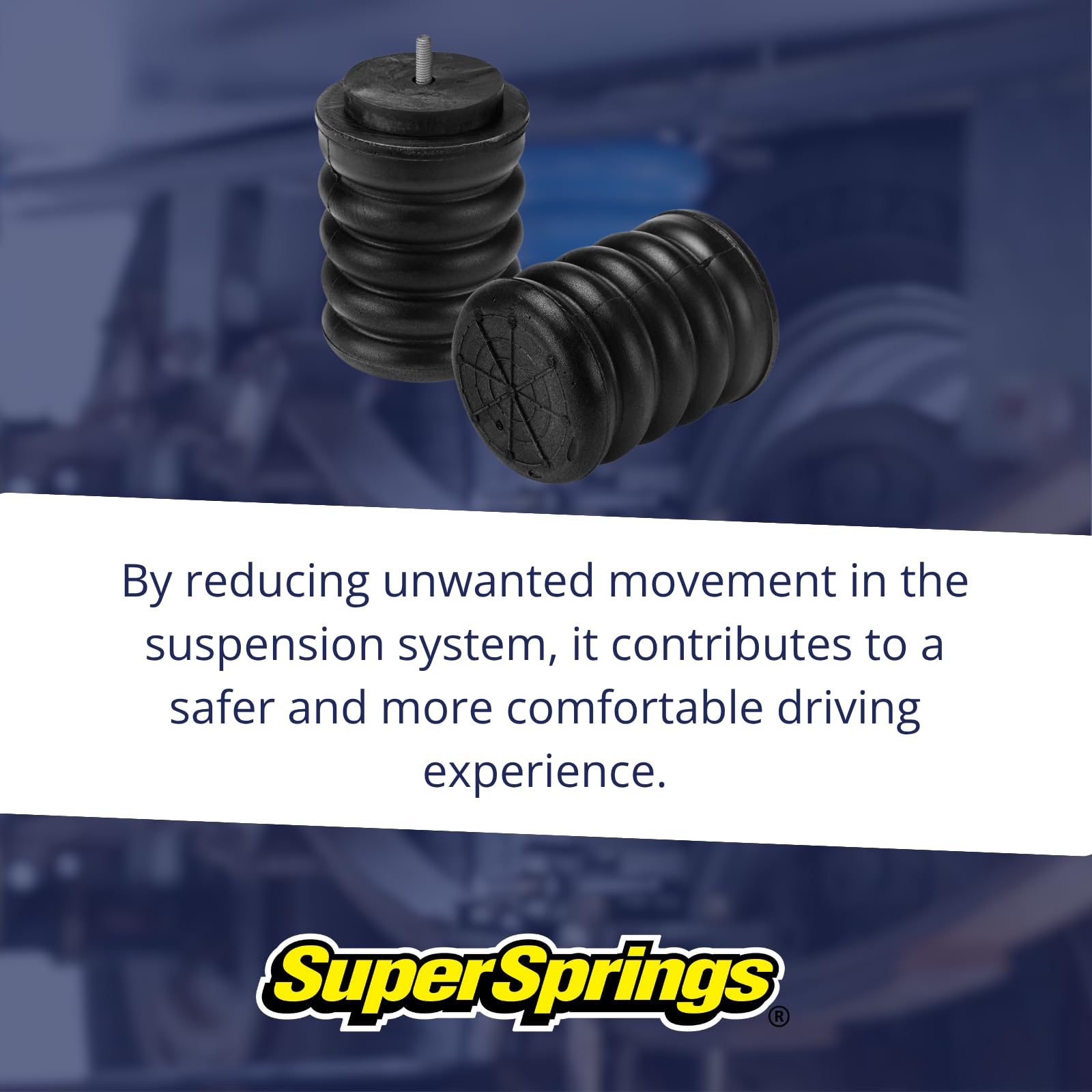 SumoSprings SSR-601-47 | Rear SumoSprings for Nissan NV200, Chevrolet City Express, Black