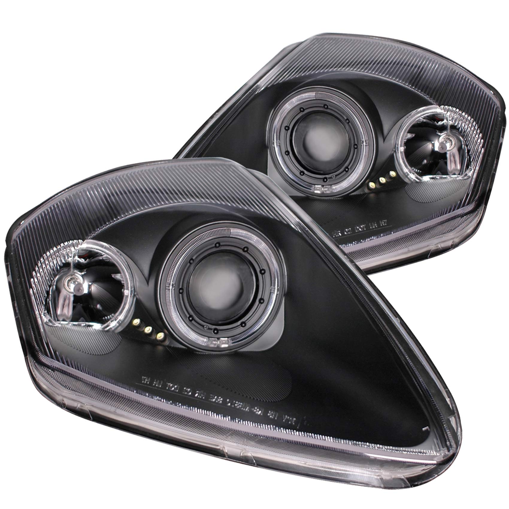 Projector Halo Headlight AnzoUSA 121332 for Mitsubishi Eclipse - (Sold in Pairs)
