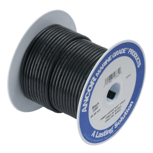 119002 Ancor Tinned Copper Battery Cable, 4/0 AWG (103mm2), Black - 25ft