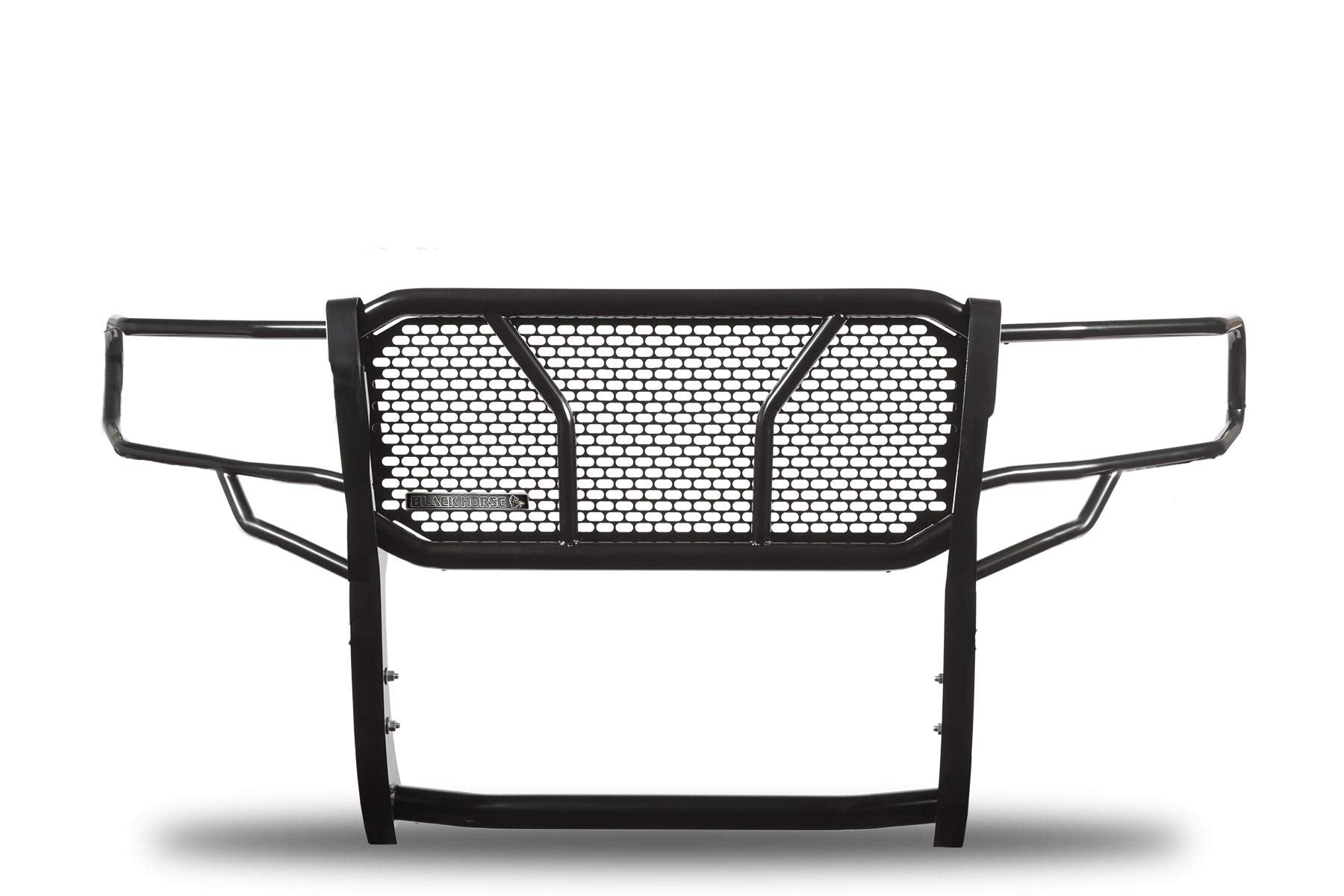 Heavy Duty Black Horse Rugged Grille Brush Bumper Guard Modular Black Compatible with 2007-2020 Toyota Tundra|2008-2022 Toyota Sequoia-RU-TOTU07-B