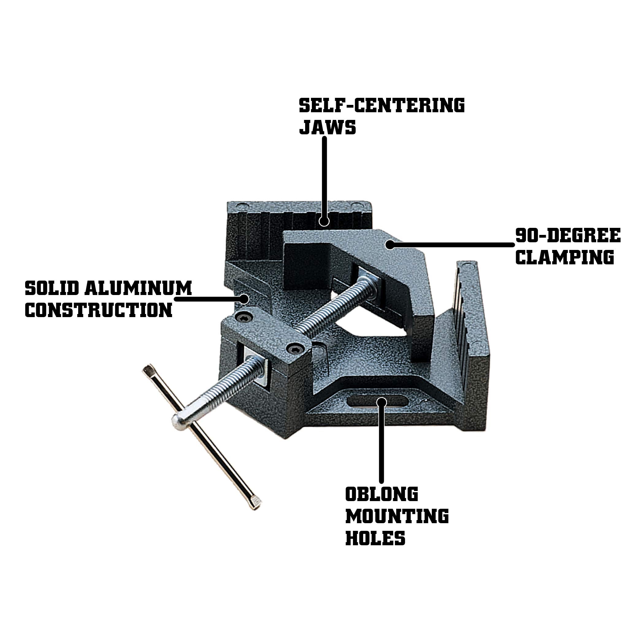 Wilton Angle Clamp Aluminum, 2-3/4" Miter Capacity, 1-3/8" Jaw Height, 2-1/4" Jaw Length (Model AC-324)