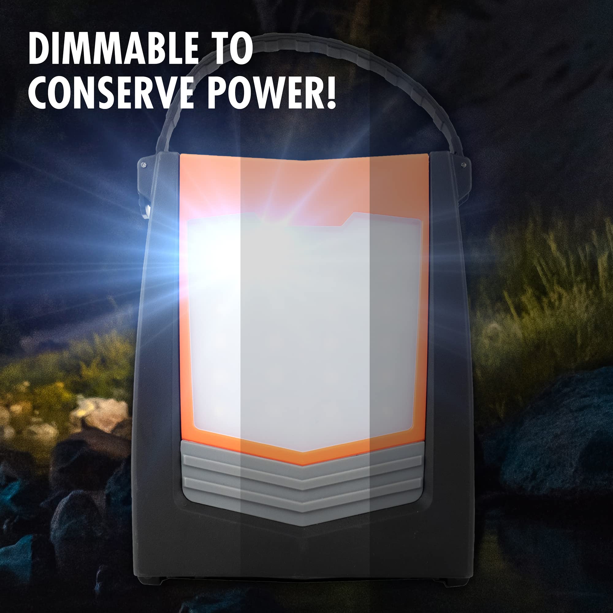 Wagan Wayfinder XL 1000 Lumen Rechargeable Work Light Folding Portable LED Light Lantern for Outdoor Camping Hiking Roadside Emergency Car Repairing and Job Site Lighting