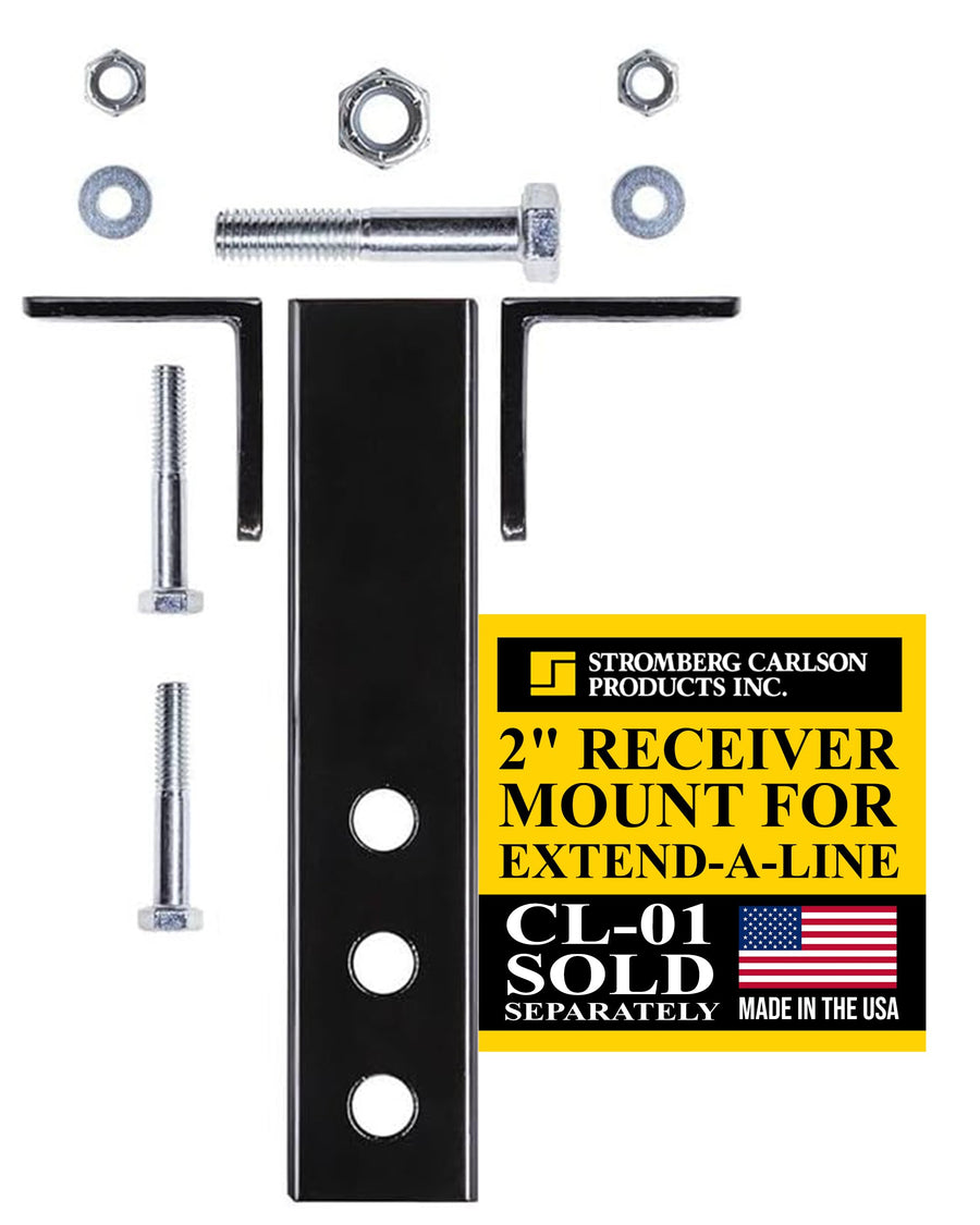 Stromberg Carlson CL-02 Extend-A-Line Hitch Mount Adaptor Kit – Mounts in 2" Hitch Receiver, Brackets for Extend-A-Line Clothesline, Durable & Easy to Install for Convenient Laundry Solutions