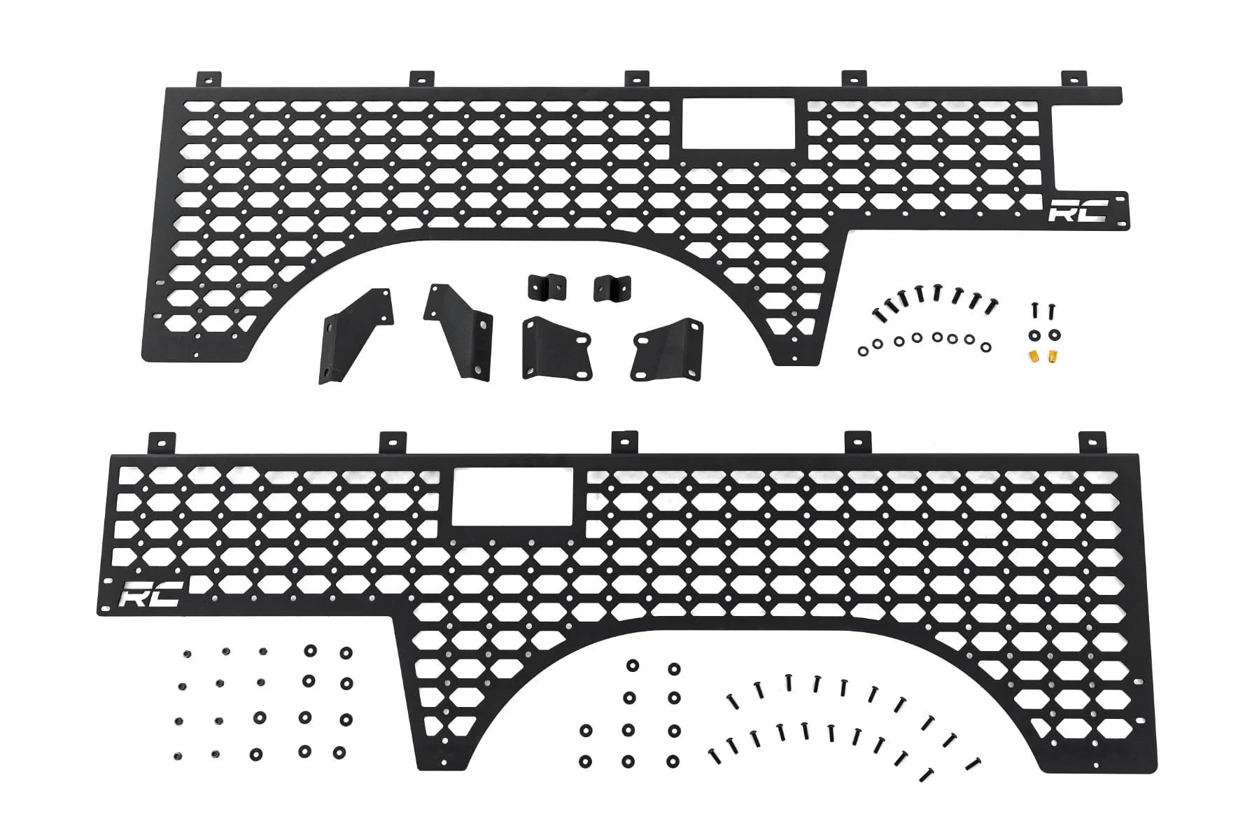 Rough Country Molle Panel Kit Bedside for Toyota Tundra (2022-2024) - Durable Steel Construction, Driver & Passenger Side Install, Unlimited Accessory Mounting Options