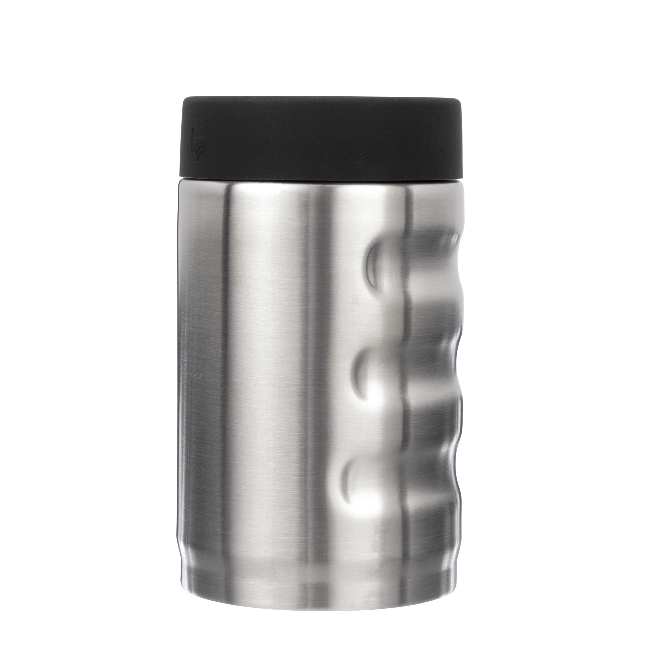 12 oz Grizzly Grip Can | Stainless Steel Vacuum Insulated Can Cooler | For 12 oz Regular Beer and Soda Cans Reusable Durable | Brushed Stainless