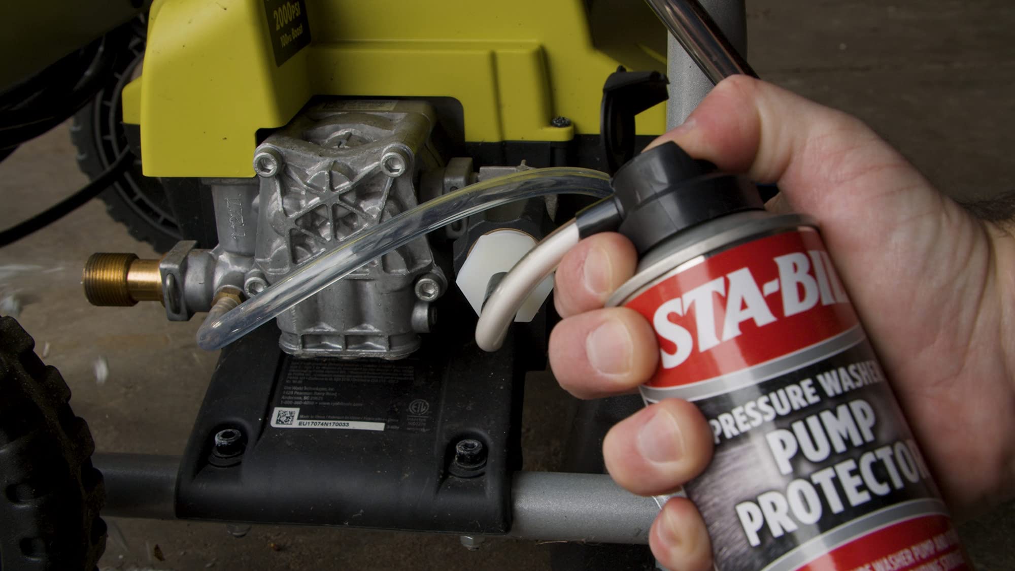 Pump Protector STA-BIL - Protects Pressure Washer Pumps and Other Internal Components During Storage, Next Gen Anti-Freeze and Lubricant Formula, 4oz (22007)