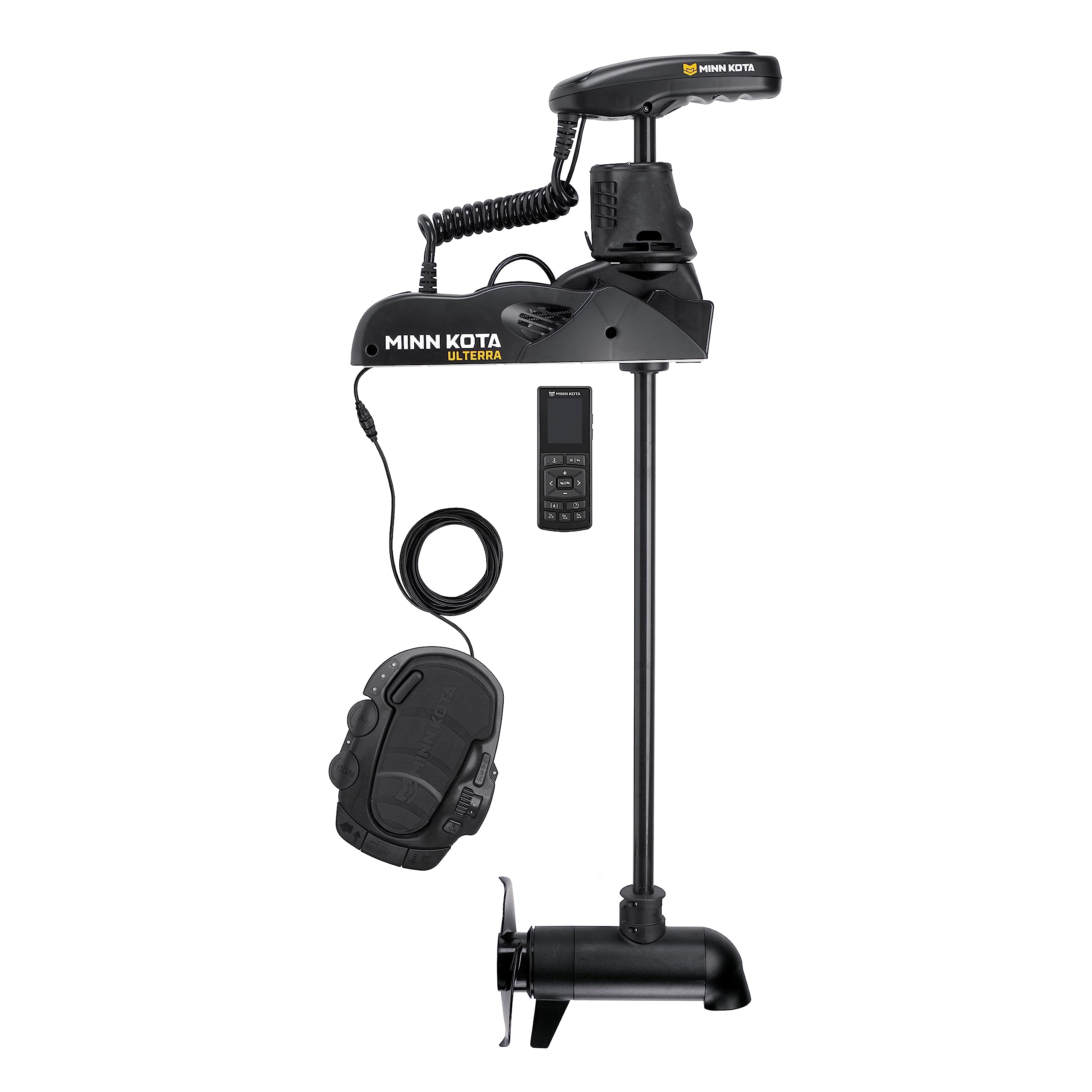 Minn Kota Bow-Mount Ulterra Electric Trolling Motor with Dual Spectrum Chirp Sonar – 112 Lb. Thrust, 60 in. Shaft, Freshwater