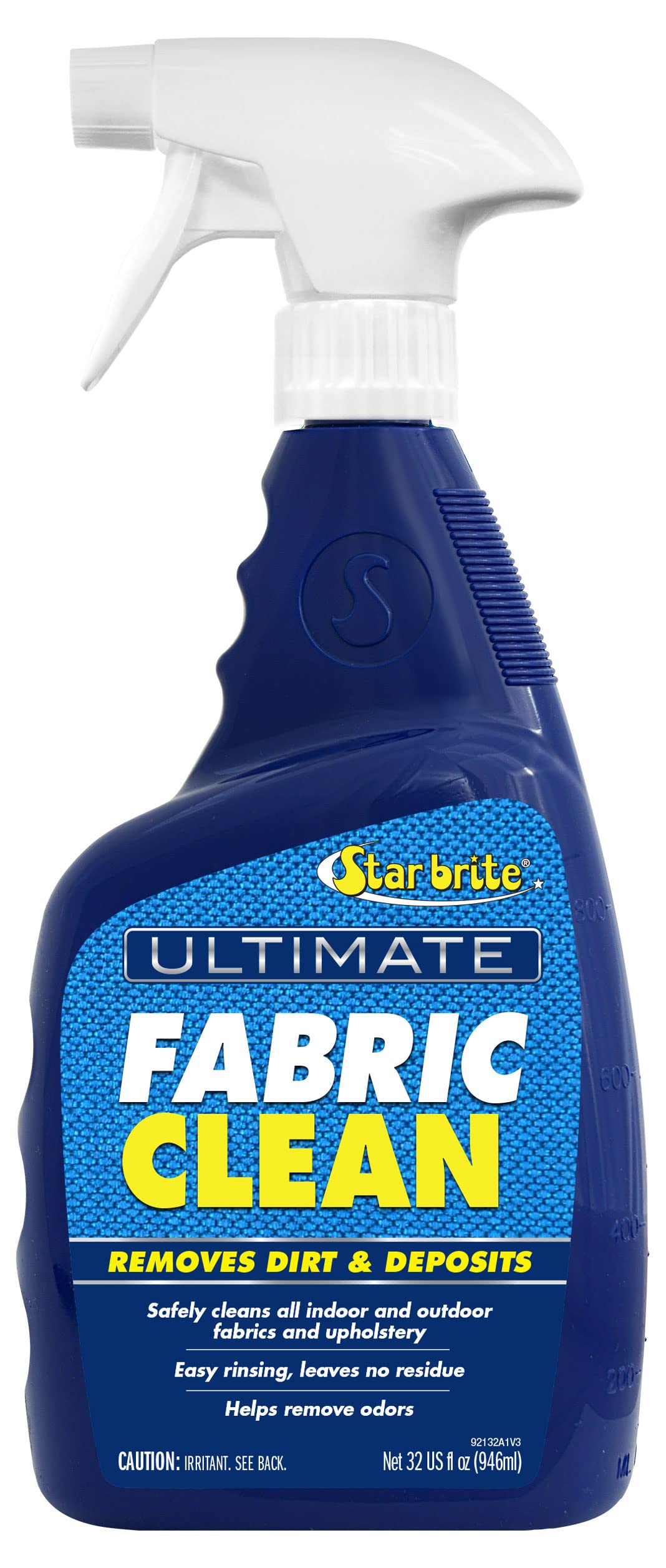 Ultimate Fabric Clean Spray STAR BRITE - Clean All Outdoor Fabrics + Remove Odor - Bleach Free Formula Won't Damage or Fade Color - 32 OZ (092132)